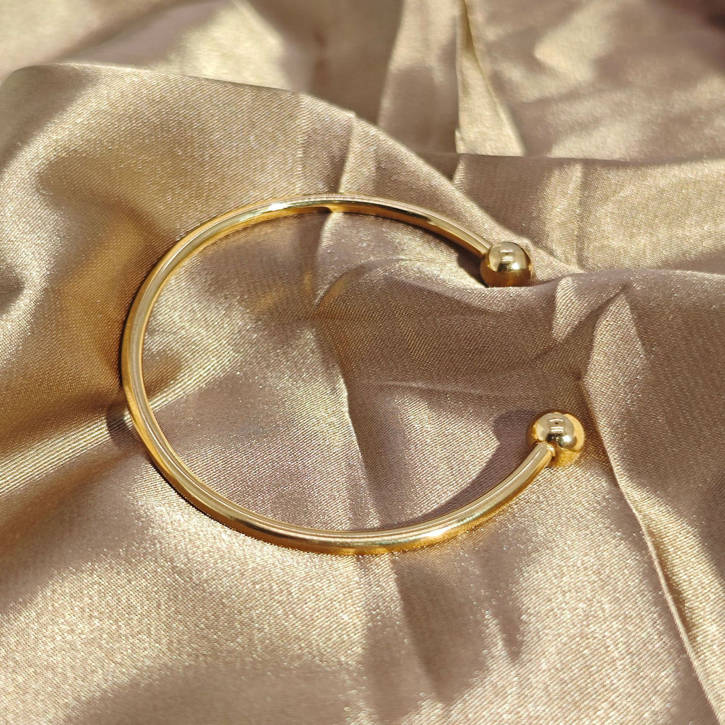 Wholesale Stainless Steel Open Cuff Bangle Bracelet – Gold / Silver / Rose Gold (MOQ 100 pcs)