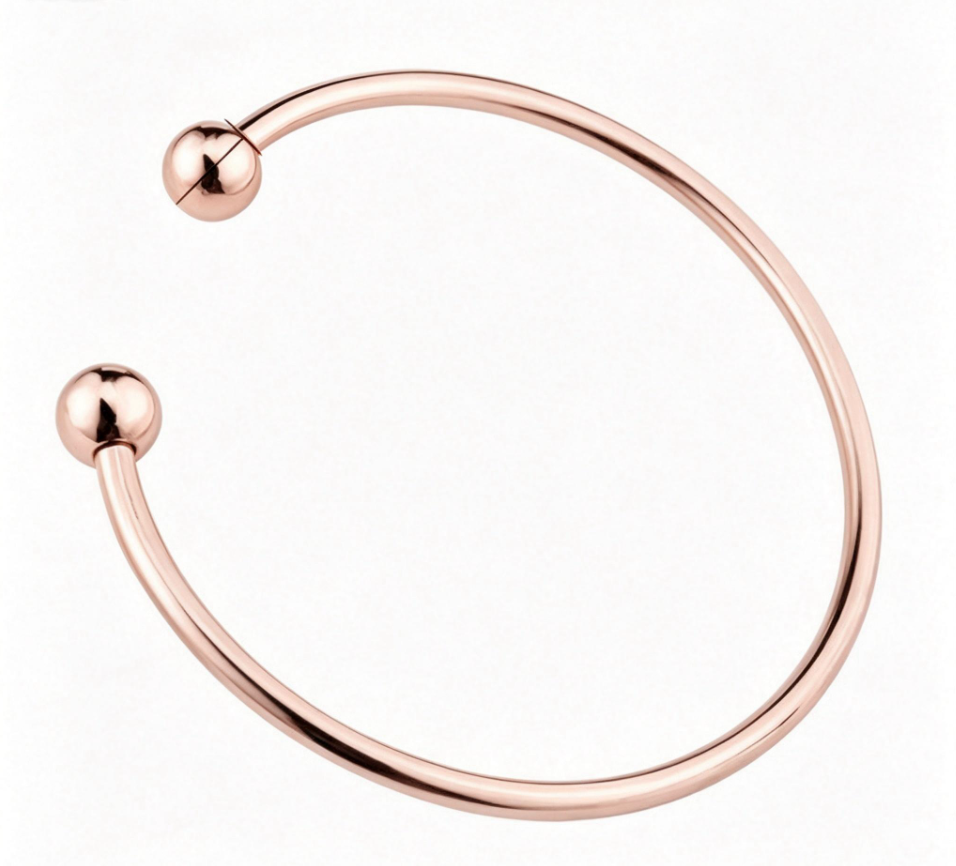 Wholesale Stainless Steel Open Cuff Bangle Bracelet – Gold / Silver / Rose Gold (MOQ 100 pcs)