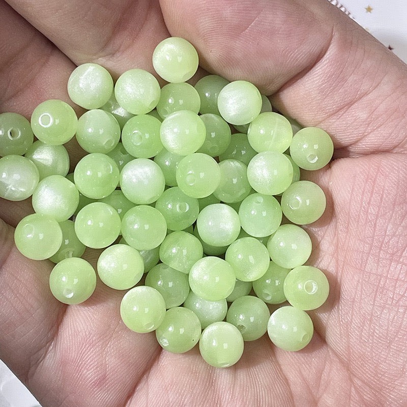 Cat Eye Resin Beads - Misty purple beads