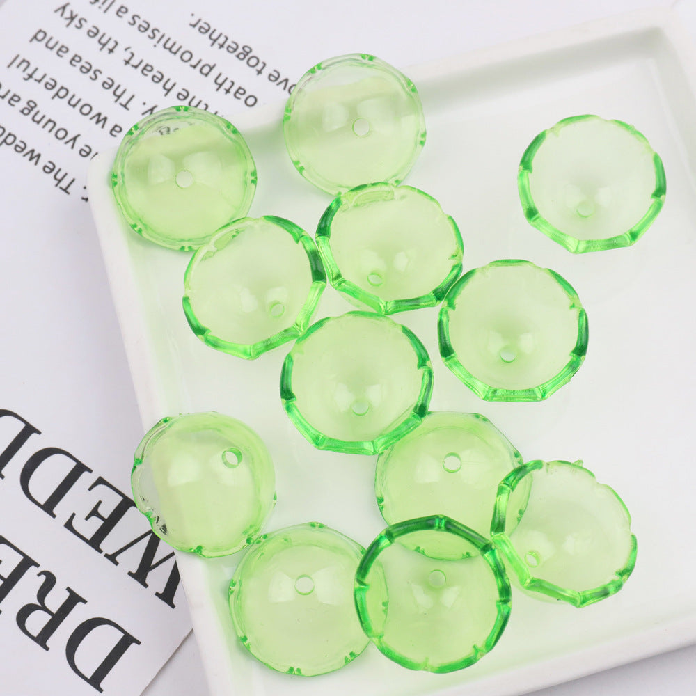 Acrylic jellyfish-bell beads — color option, LZQ Beads wholesale