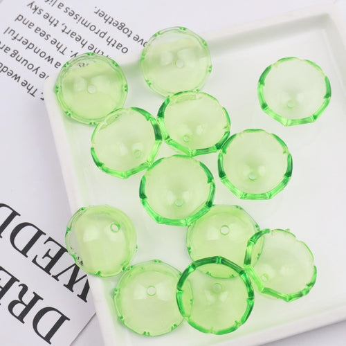 Acrylic jellyfish-bell beads — color option, LZQ Beads wholesale